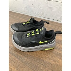 Nike Air Max Motion Black/ Green Baby Toddler Size 7C Slip On